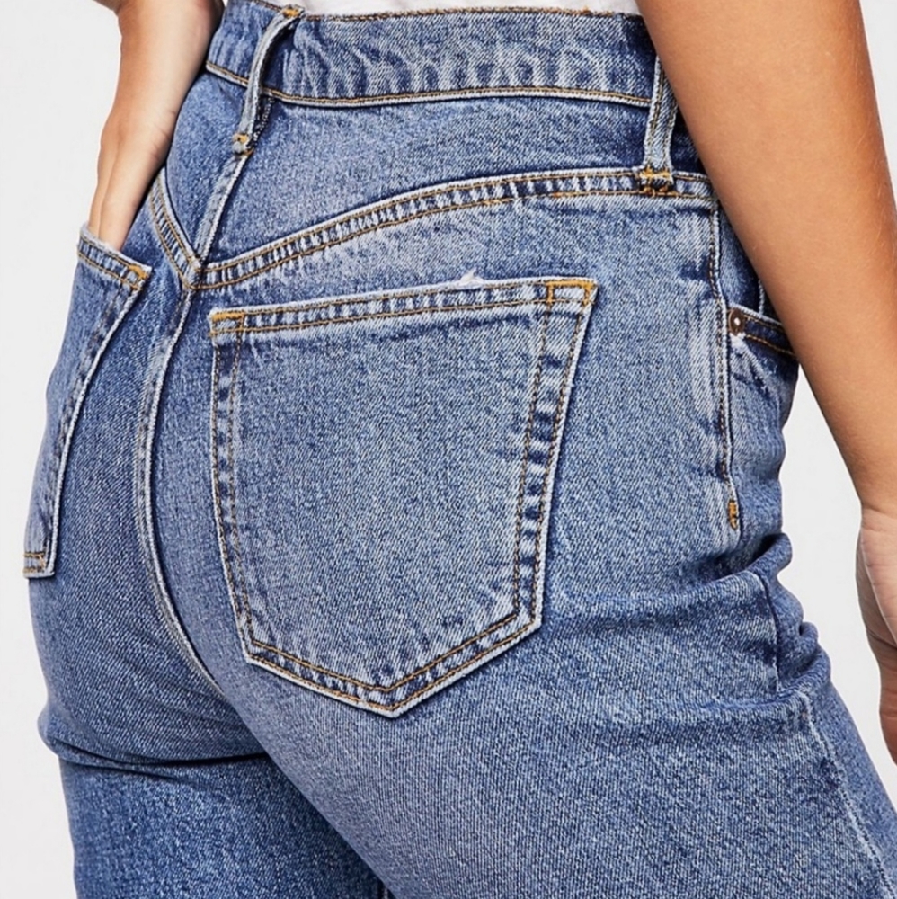 Free People We The Free Stella Skinny Jean Rip & Repair Raw Hem 28 - Picture 3 of 13